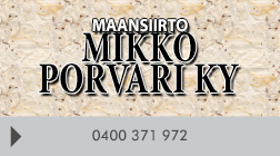 Maansiirto Mikko Porvari Ky logo